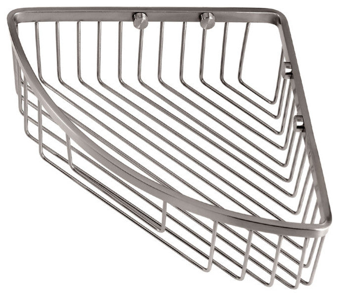 Gatco 12" Corner Shower Basket in Satin Nickel