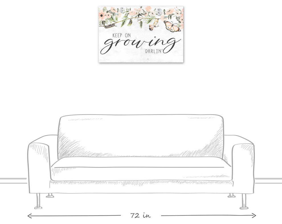 Keep on Growing Darlin 20"x30" Canvas Wall Art