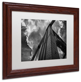 Jason Shaffer 'Andy Warhol Bridge', Wood Frame, White Mat, 14x11