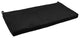 42"x19" Micro Suede Loveseat Cushion, Black