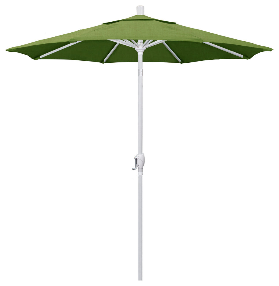 7.5' Aluminum Umbrella Push Tilt, Sunbrella, Spectrum Cilantro