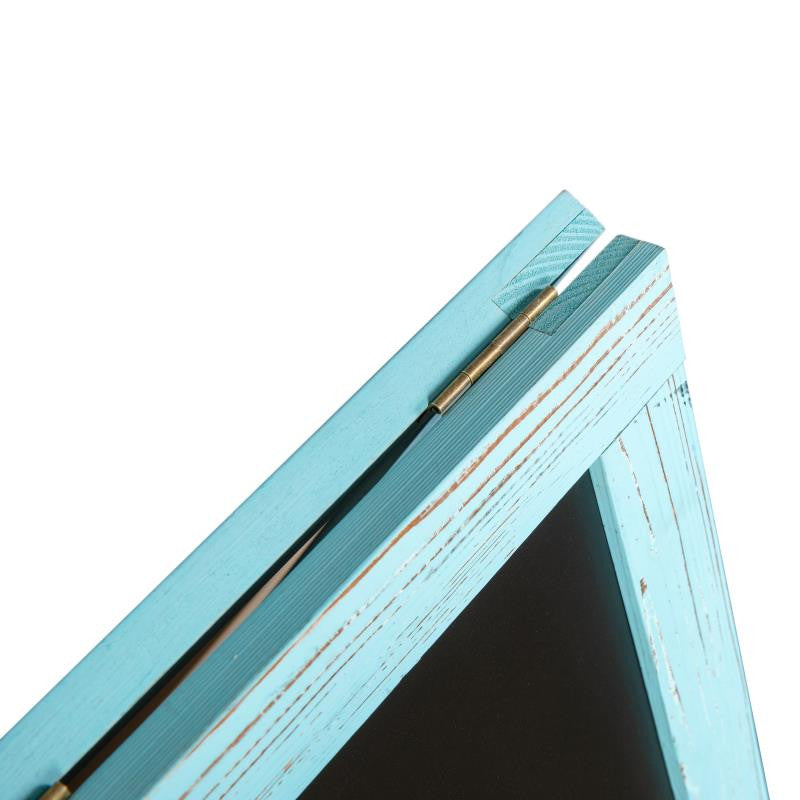 30" x 20" A-Frame Magnetic Indoor/Outdoor Double Sided Chalkboard-Robin Blue