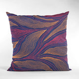 Plutus Multi-Color Leafs Floral Luxury Throw Pillow, 20"x20"