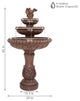 Sunnydaze 3-Tier Dove Pair Outdoor Water Fountain, Patio and Garden, 43"