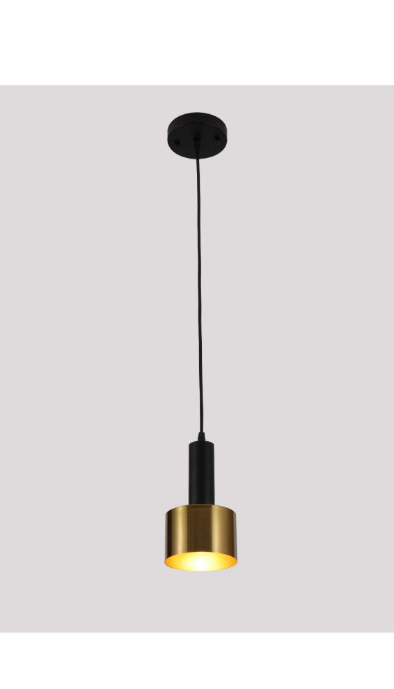 Modern Mini Pendant Light Island torch hanging light with Gold and Black finish
