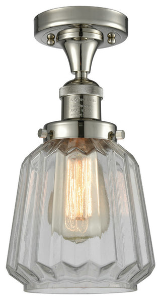 Innovations Lighting 517-1Ch-Pn-G142 1 Light Semi-Flush Mount