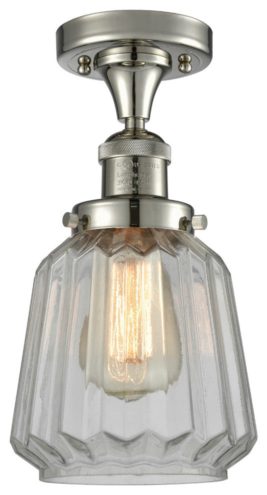 Innovations Lighting 517-1Ch-Pn-G142 1 Light Semi-Flush Mount