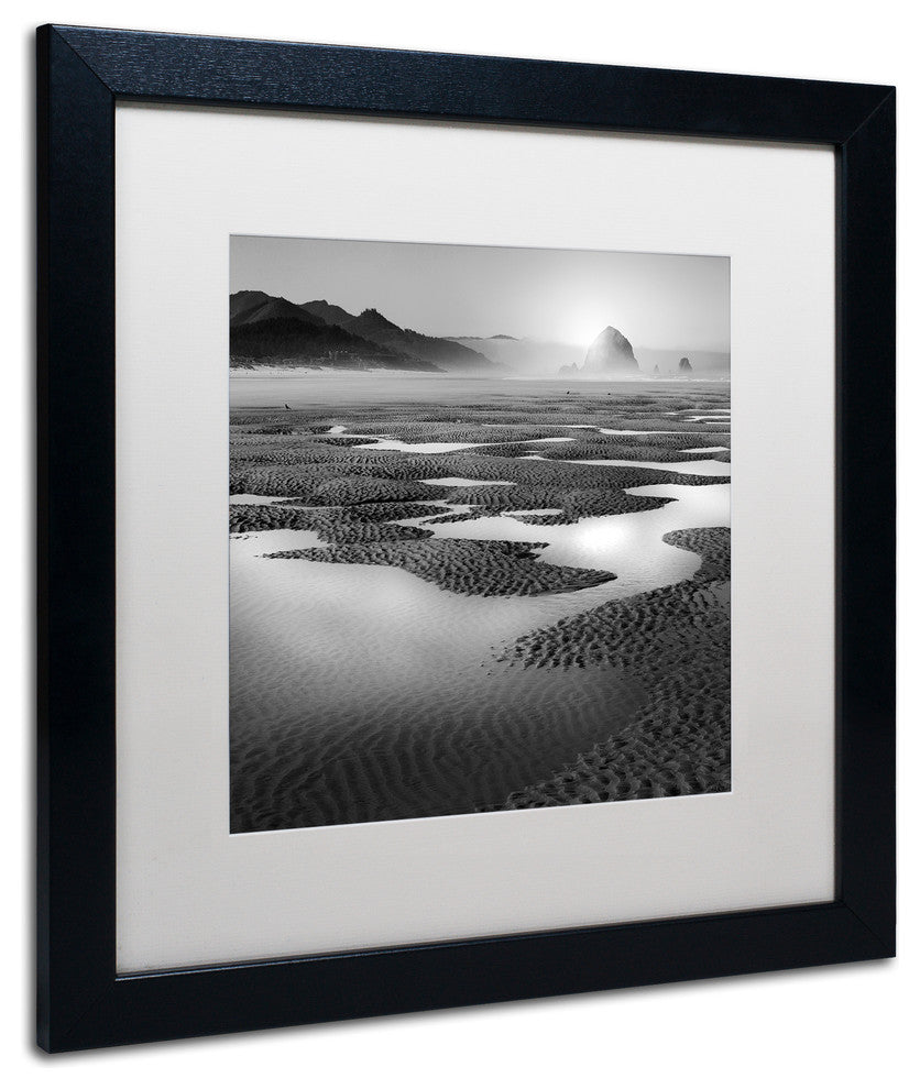 "Path" Matted Framed Canvas Art by Moises Levy