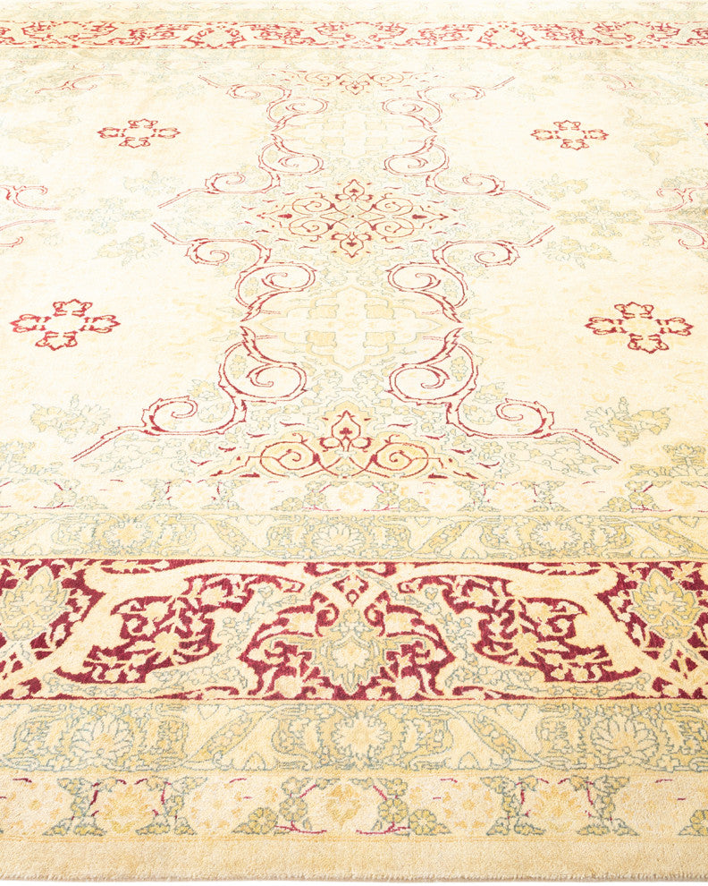 Elliana, One-of-a-Kind Hand-Knotted Area Rug Ivory, 9'1"x12'0"