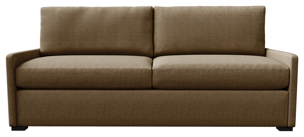 Nativa Interiors Kimpton 79" Sofa, Brown, Depth: Deep Plush