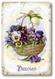 Pansies in Basket Sign