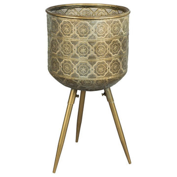 Brass Tripod Plant Stand L | Dutchbone Botanique