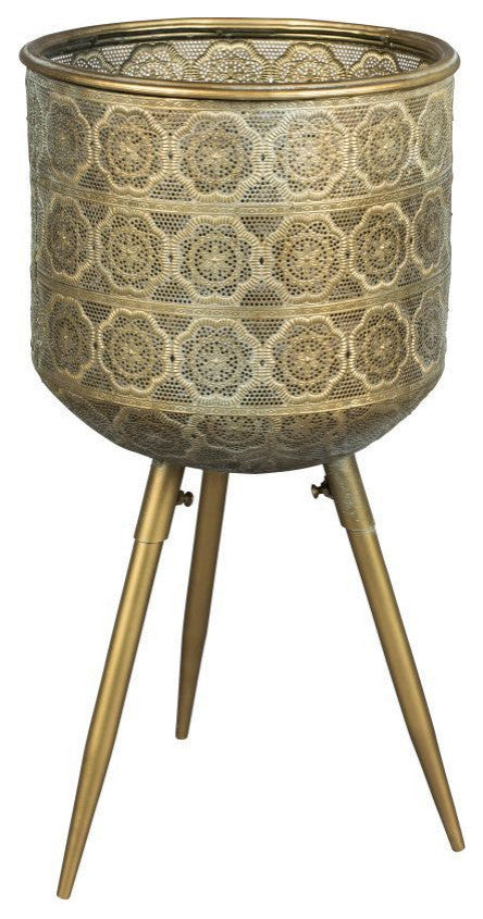 Brass Tripod Plant Stand L | Dutchbone Botanique