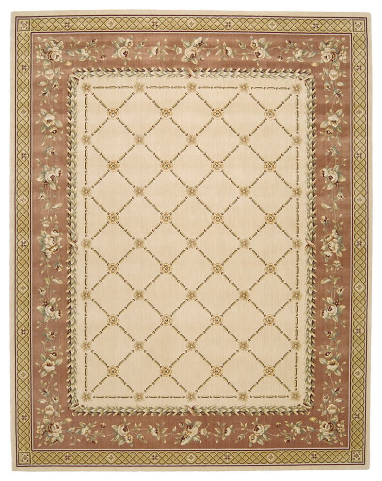 Nourison Grand Chalet CL03 12'' Square Ivory Rug