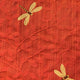 Plutus Firefly Red Animal Motif Luxury Throw Pillow, 26"x26"