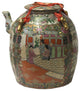 Chinese Oriental Porcelain People Scenery Teapot Shape Container Decor Hws781
