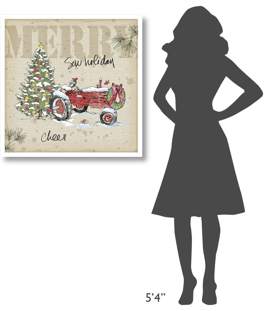 "Country Christmas III" Digital Paper Print by Anne Tavoletti, 32"x32"