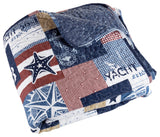 Lavish Home Americana Quilt Set, Twin