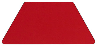 25"x45" Trapezoid Red Hp Laminate Activity Table