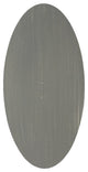 Weathered Pale Gray Drink Table With Oval Top