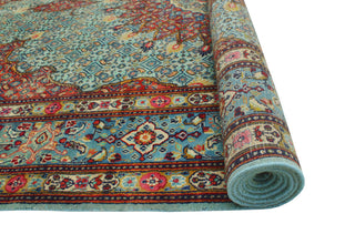 Super Vintage Distressed All Lt. Blue/Rust Rug, 7'1 x 10'1