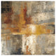 "Silver and Amber Crop" Digital Paper Print by Silvia Vassileva, 38"x38"