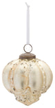 Distressed Gold Glass Ornament, Set of 6