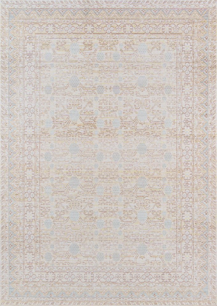 Momeni Isabella ISA-3 Area Rug, Blue, 5'3"x7'3"
