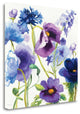 "Blue And Purple Mixed Garden I" By Shirley Novak, Giclee on Gallery Wrap Canvas