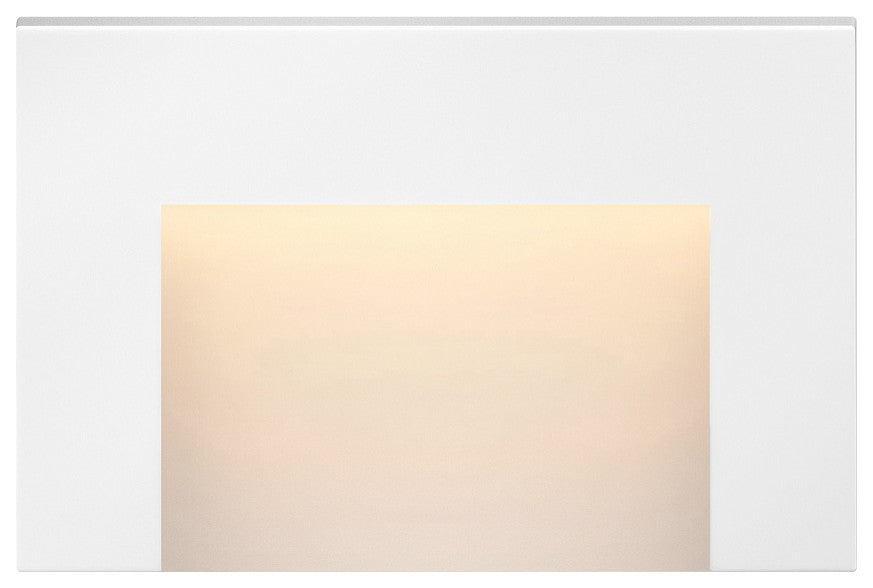 Hinkley Taper Landscape Light, Satin White, Horizontal Deck Sconce