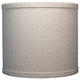 Classic Drum Linen Lamp Shade, Natural Linen, 8"
