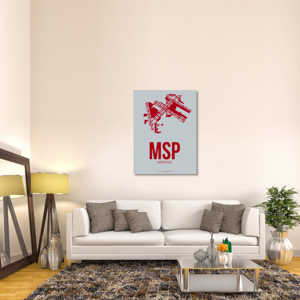 "MSP Minneapolis Poster 3" Fine Art Print