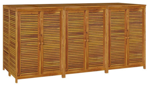 vidaXL Patio Storage Box Outdoor Lockable Storage Tool Chest Solid Wood Acacia
