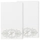 Linum Home Turkish Cotton Monica 2-Piece Embellished Bath Towel Set, White
