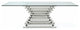 Modrest Crawford Modern Rectangular Glass Dining Table