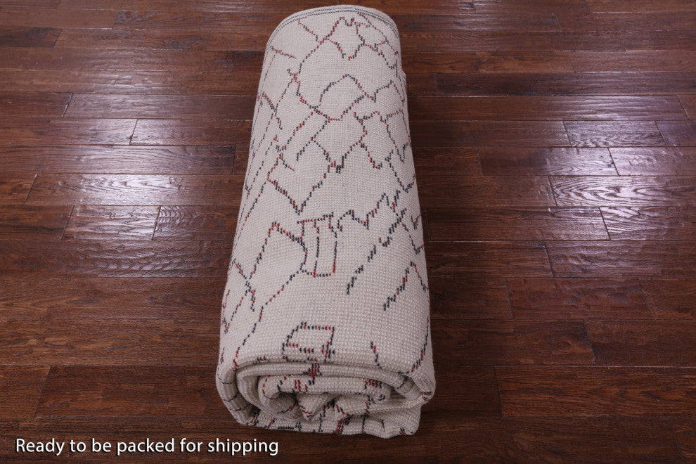 Moroccan Hand-Knotted Wool Rug 8' 3" X 10' 1" Q9272