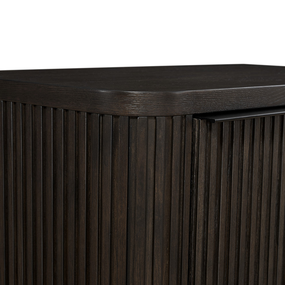 Wood Double Pedestal Desk, Executive Desk, Office Table, Brown