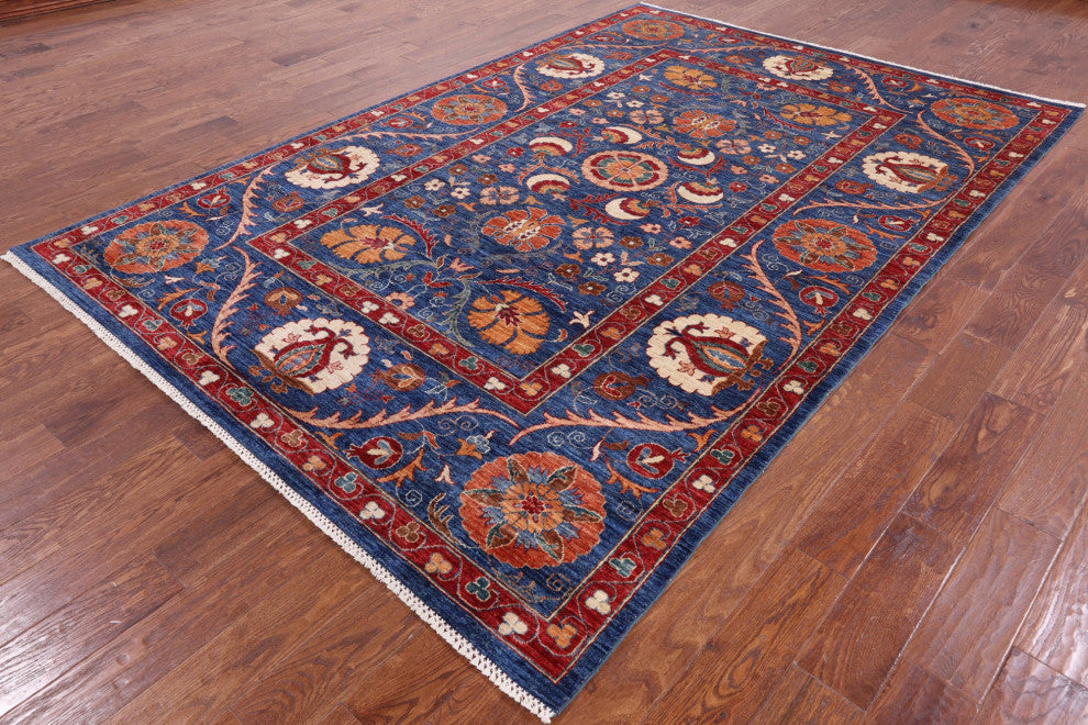 William Morris Hand-Knotted Wool Rug 6' 9" X 10' 0" Q5183