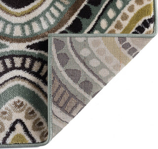 Aurora Contemporary Abstract Multi-Color Rectangle Area Rug, 8' x 10'
