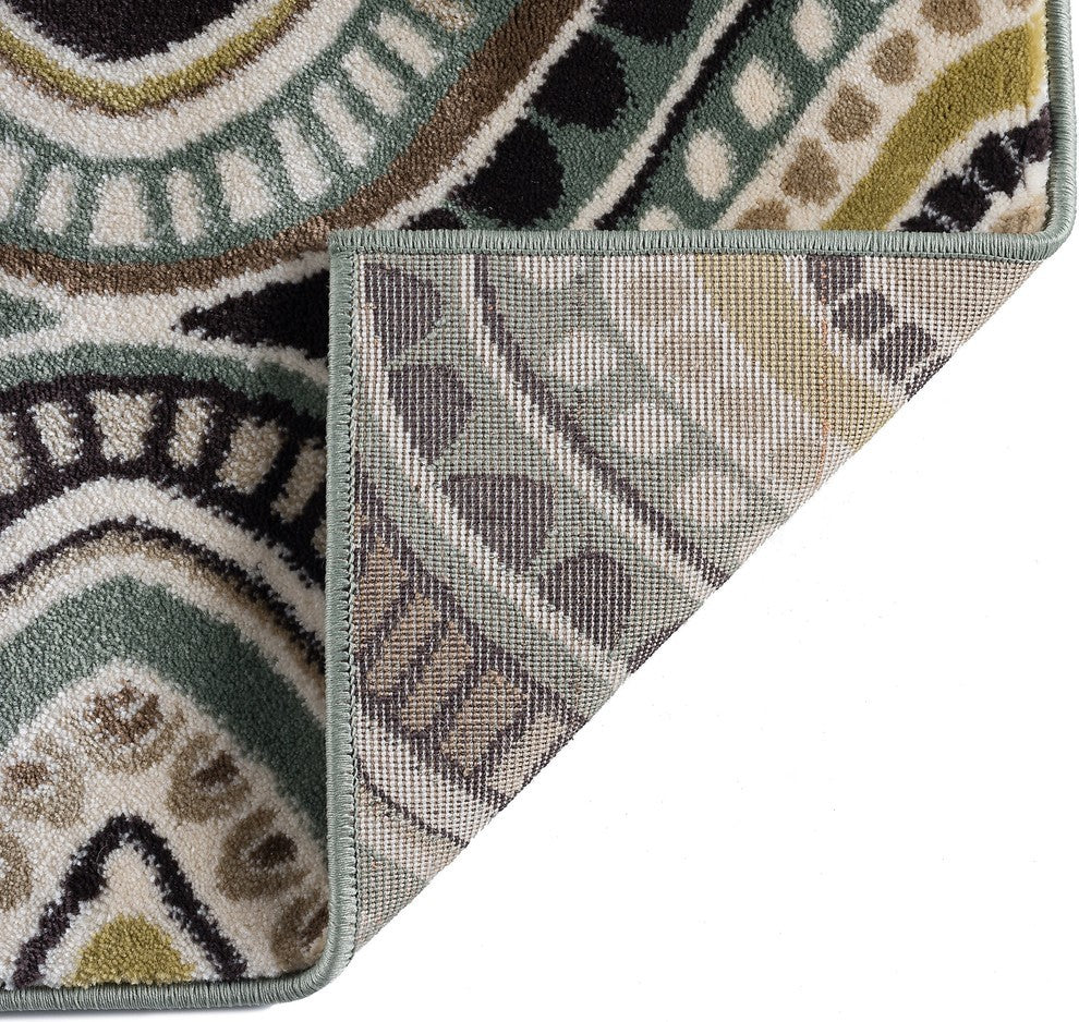 Aurora Contemporary Abstract Multi-Color Rectangle Area Rug, 8' x 10'