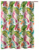 Benzara BM293427 Shower Curtain, Tropical Palm Leaves, Vibrant Blue and Green