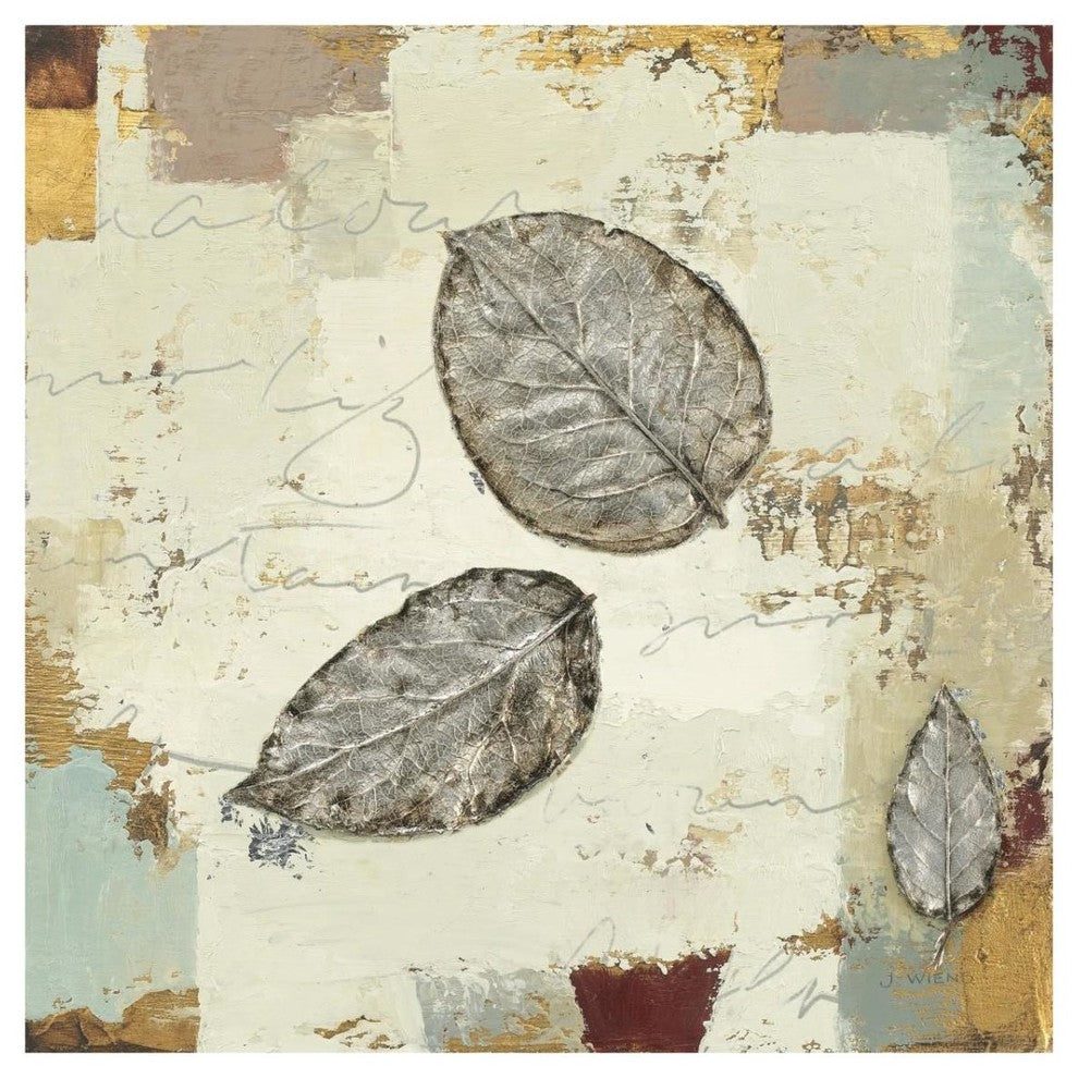 "Silver Leaves IV" Digital Paper Print by James Wiens, 32"x32"