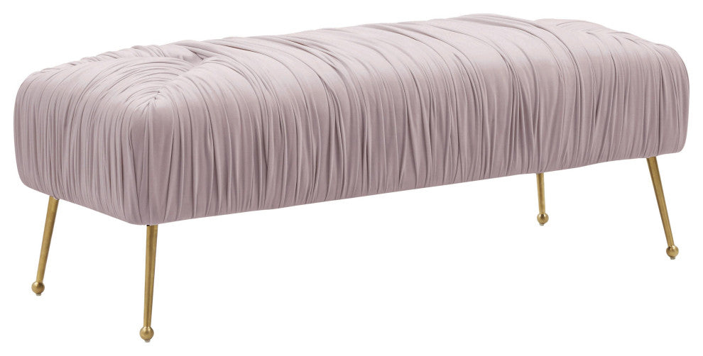 Jessica Mauve Velvet Bench