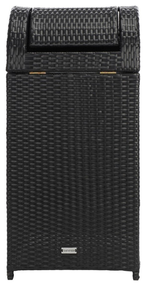 Safavieh Outdoor Serapis Trash Bn Black