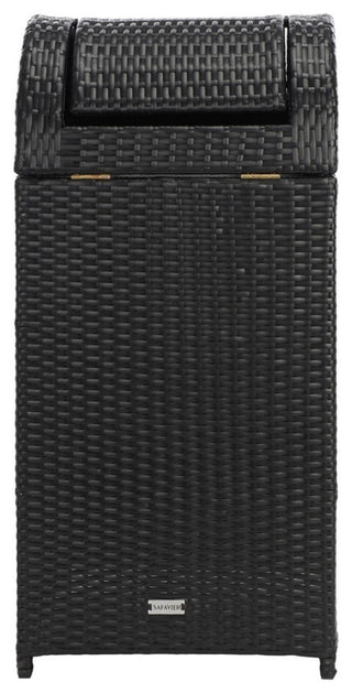 Safavieh Outdoor Serapis Trash Bn Black