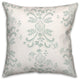 Yellow Floral Crest 18x18 Spun Poly Pillow
