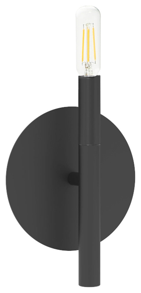 Matte Black Modern Wall