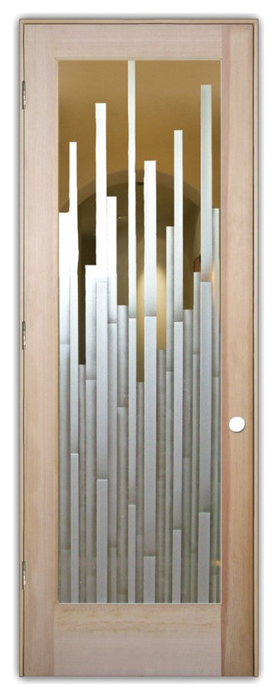 Interior Prehung Door or Interior Slab Door - Mosaics - Douglas Fir (stain...