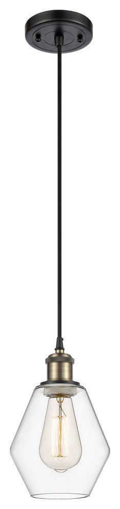 Innovations 516-1P-BAB-G652-6 1-Light Mini Pendant, Black Antique Brass