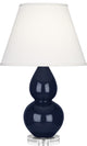 Small Double Gourd Accent Lamp, Midnight Blue
